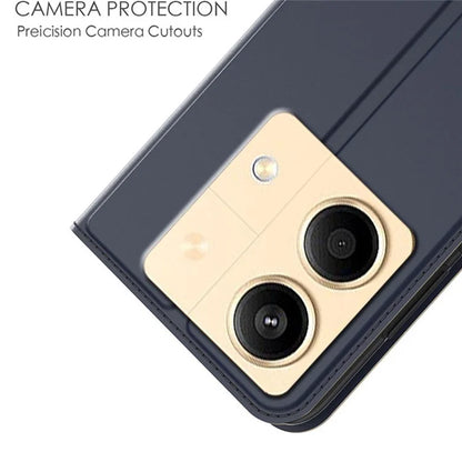 For Xiaomi Poco X6 Neo 5G / Redmi Note 13R Pro 5G Case Card Holder Leather Phone Cover Strong Magnetic Closure