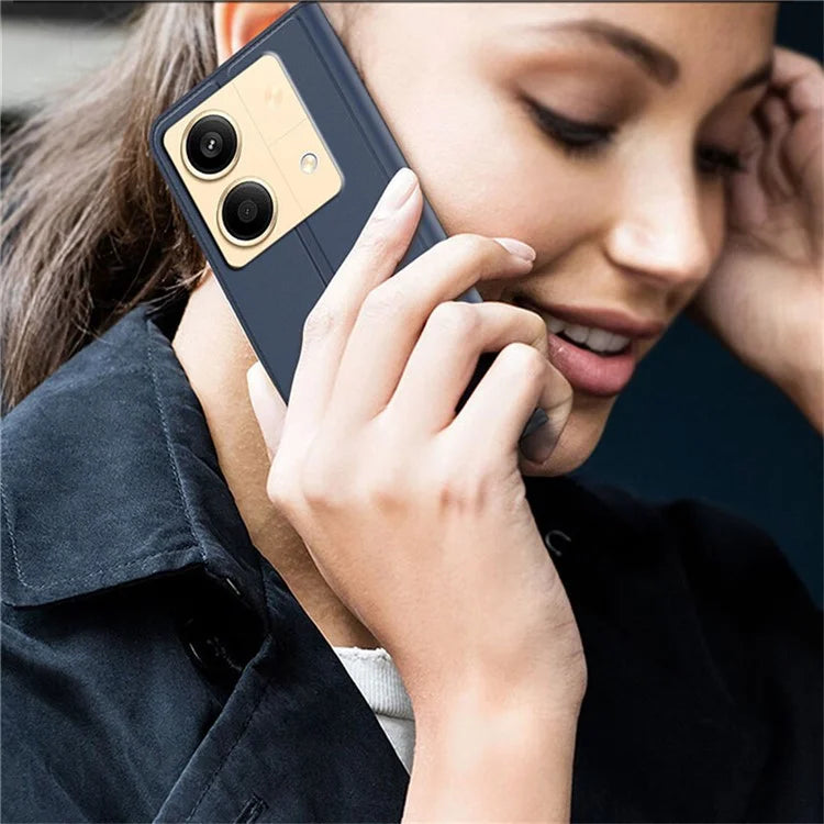 For Xiaomi Poco X6 Neo 5G / Redmi Note 13R Pro 5G Case Card Holder Leather Phone Cover Strong Magnetic Closure