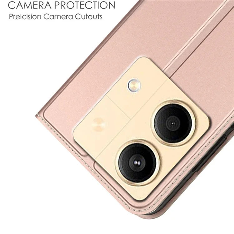 For Xiaomi Poco X6 Neo 5G / Redmi Note 13R Pro 5G Case Card Holder Leather Phone Cover Strong Magnetic Closure