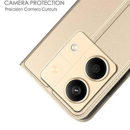 For Xiaomi Poco X6 Neo 5G / Redmi Note 13R Pro 5G Case Card Holder Leather Phone Cover Strong Magnetic Closure