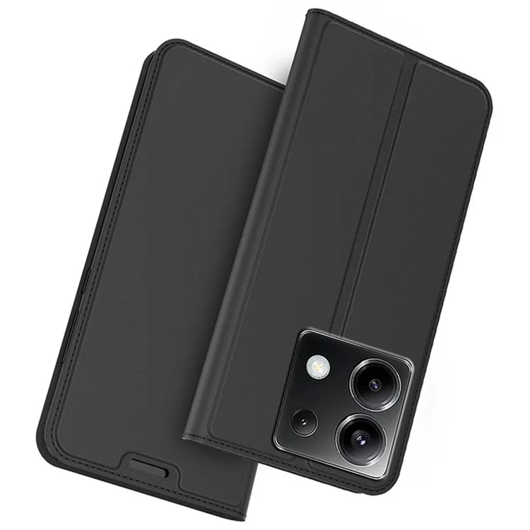 For Xiaomi Poco X6 5G / Redmi Note 13 Pro 5G Case PU Leather Phone Cover Card Slot Holder Hidden Magnetic Closure