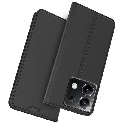 For Xiaomi Poco X6 5G / Redmi Note 13 Pro 5G Case PU Leather Phone Cover Card Slot Holder Hidden Magnetic Closure