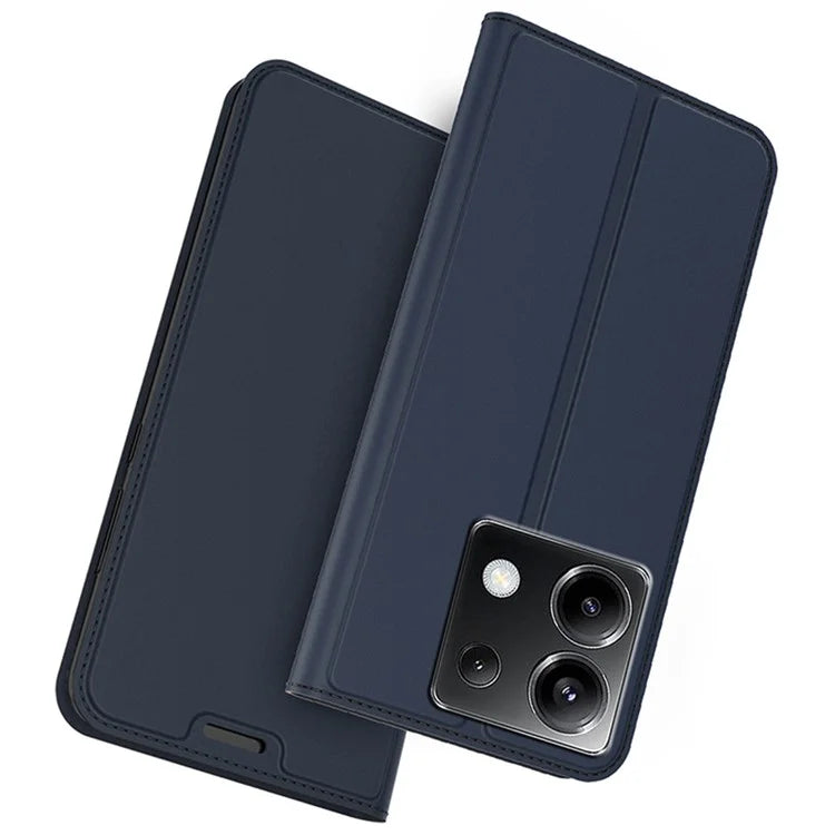 For Xiaomi Poco X6 5G / Redmi Note 13 Pro 5G Case PU Leather Phone Cover Card Slot Holder Hidden Magnetic Closure