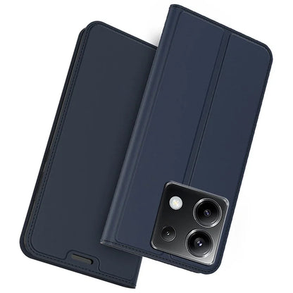 For Xiaomi Poco X6 5G / Redmi Note 13 Pro 5G Case PU Leather Phone Cover Card Slot Holder Hidden Magnetic Closure