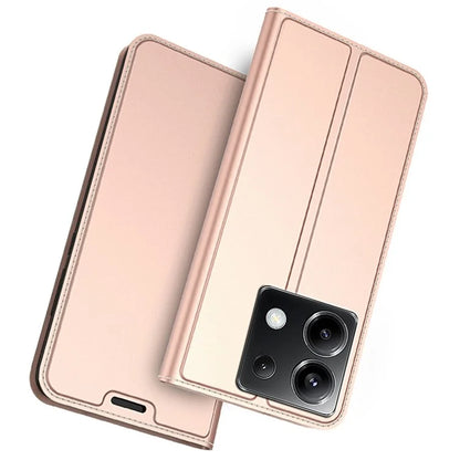 For Xiaomi Poco X6 5G / Redmi Note 13 Pro 5G Case PU Leather Phone Cover Card Slot Holder Hidden Magnetic Closure