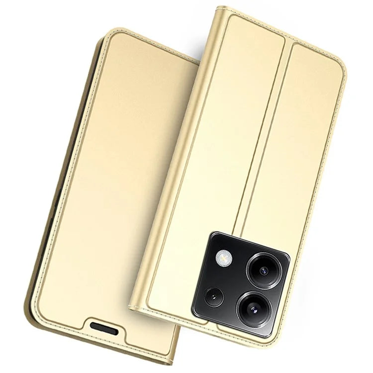 For Xiaomi Poco X6 5G / Redmi Note 13 Pro 5G Case PU Leather Phone Cover Card Slot Holder Hidden Magnetic Closure
