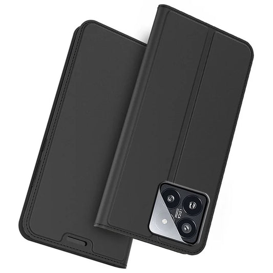 For Xiaomi 14 Case PU Leather Card Holder Phone Cover Hidden Magnetic Closure Design