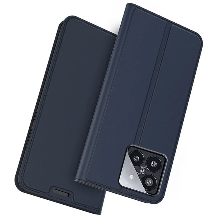 For Xiaomi 14 Case PU Leather Card Holder Phone Cover Hidden Magnetic Closure Design