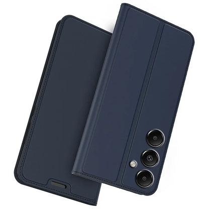 For Samsung Galaxy A15 4G / 5G Case Card Slot Leather Phone Cover Hidden Magnetic Adsorption