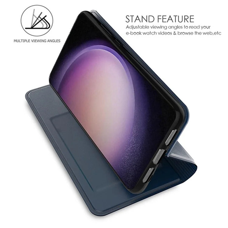 For Samsung Galaxy A15 4G / 5G Case Card Slot Leather Phone Cover Hidden Magnetic Adsorption