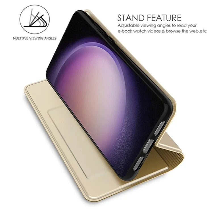 For Samsung Galaxy A15 4G / 5G Case Card Slot Leather Phone Cover Hidden Magnetic Adsorption