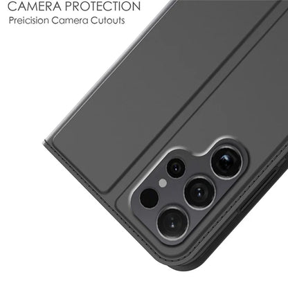 For Samsung Galaxy S24 Ultra Case Flip Stand Leather Phone Cover Full Body Protective