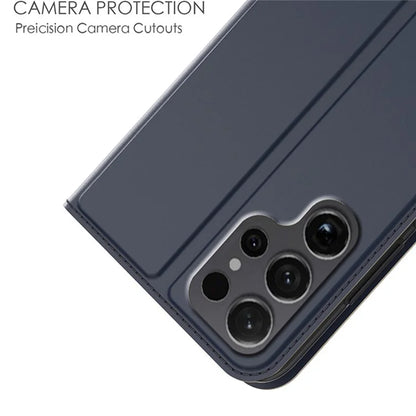 For Samsung Galaxy S24 Ultra Case Flip Stand Leather Phone Cover Full Body Protective