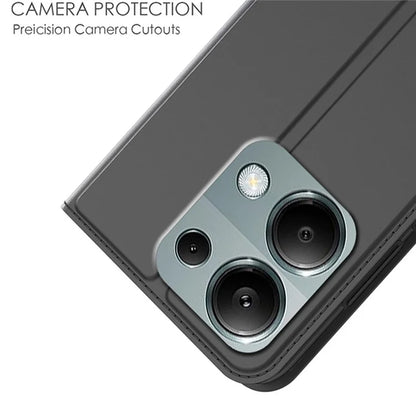 For Xiaomi Redmi Note 13 Pro 4G / Poco M6 Pro 4G Case Leather Shockproof TPU Phone Cover Card Holder Slot
