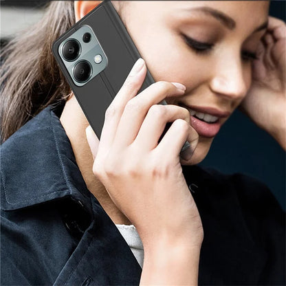 For Xiaomi Redmi Note 13 Pro 4G / Poco M6 Pro 4G Case Leather Shockproof TPU Phone Cover Card Holder Slot