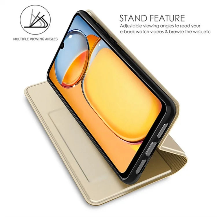 For Xiaomi Redmi Note 13 Pro 4G / Poco M6 Pro 4G Case Leather Shockproof TPU Phone Cover Card Holder Slot