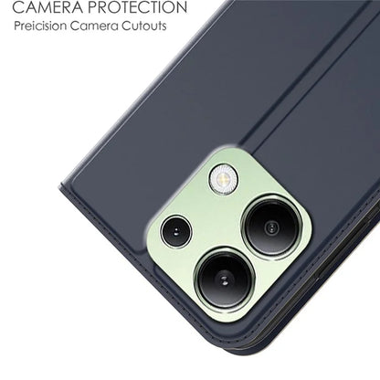 For Xiaomi Redmi Note 13 4G Case Magnetic Adsorption Shockproof Leather Phone Cover