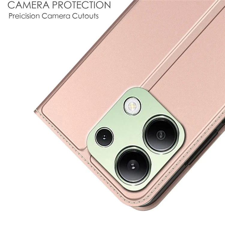 For Xiaomi Redmi Note 13 4G Case Magnetic Adsorption Shockproof Leather Phone Cover