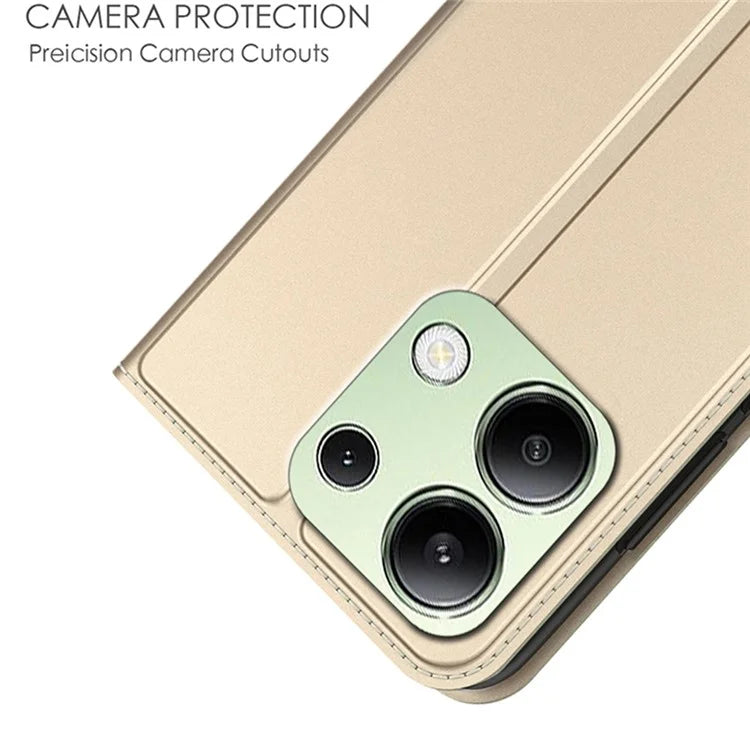 For Xiaomi Redmi Note 13 4G Case Magnetic Adsorption Shockproof Leather Phone Cover