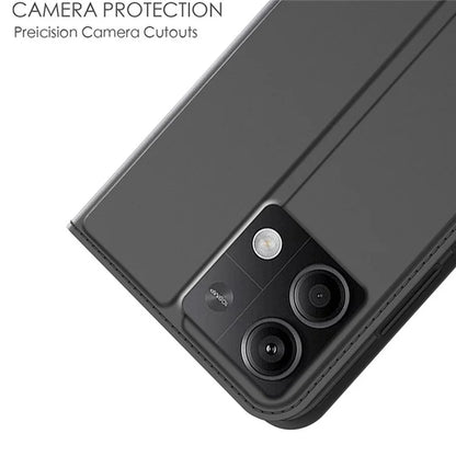 For Xiaomi Redmi Note 13 5G Case Stand Function Magnetic Closure Leather Phone Cover Card Slot