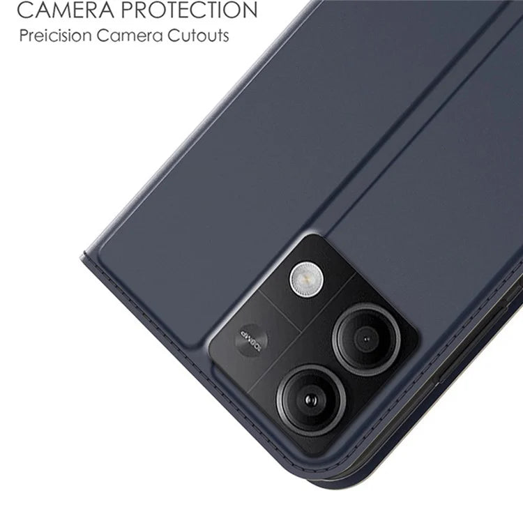 For Xiaomi Redmi Note 13 5G Case Stand Function Magnetic Closure Leather Phone Cover Card Slot
