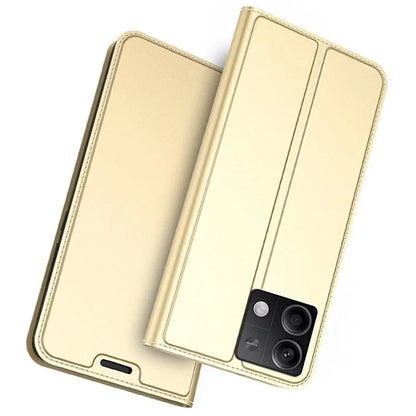 For Xiaomi Redmi Note 13 5G Case Stand Function Magnetic Closure Leather Phone Cover Card Slot