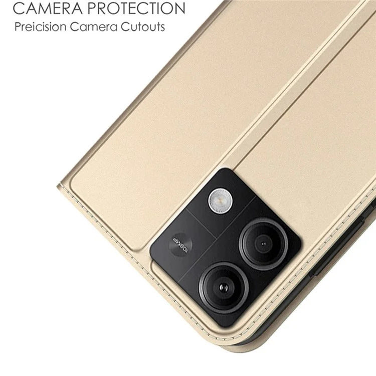 For Xiaomi Redmi Note 13 5G Case Stand Function Magnetic Closure Leather Phone Cover Card Slot