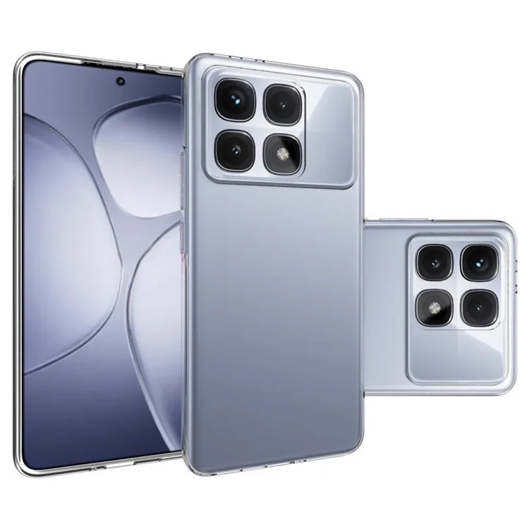 For Xiaomi Redmi K70 Ultra Case Crystal Clear 2.0mm TPU Phone Cover (Big Rear Lens Hole)