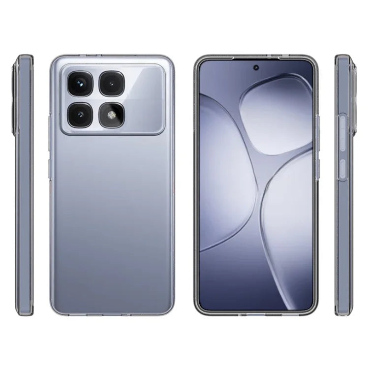 For Xiaomi Redmi K70 Ultra Case Crystal Clear 2.0mm TPU Phone Cover (Big Rear Lens Hole)