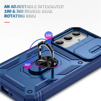For Samsung Galaxy A55 5G Kickstand Case TPU+PC Camshield Hybrid Phone Cover