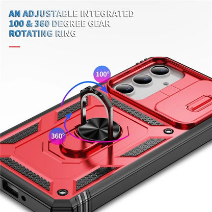 For Samsung Galaxy A55 5G Kickstand Case TPU+PC Camshield Hybrid Phone Cover