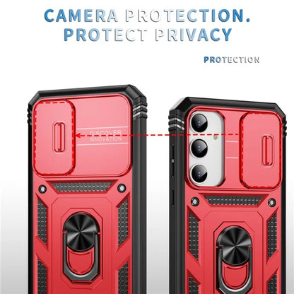 For Samsung Galaxy A55 5G Kickstand Case TPU+PC Camshield Hybrid Phone Cover