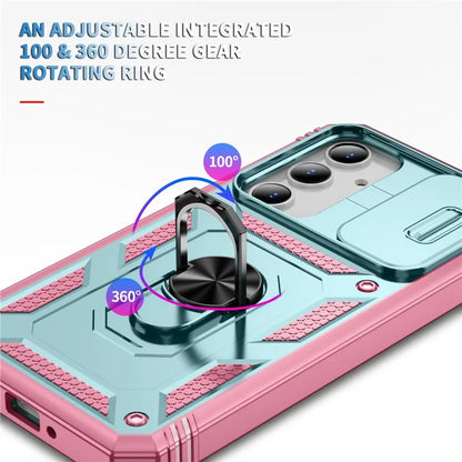 For Samsung Galaxy A55 5G Kickstand Case TPU+PC Camshield Hybrid Phone Cover