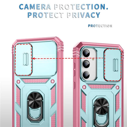 For Samsung Galaxy A55 5G Kickstand Case TPU+PC Camshield Hybrid Phone Cover