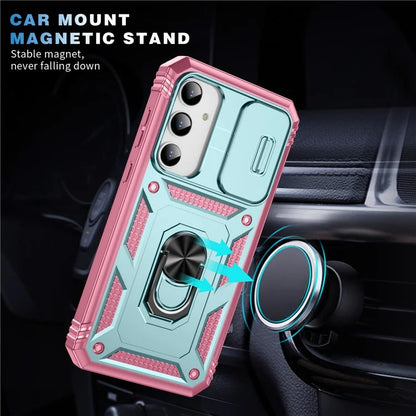 For Samsung Galaxy A55 5G Kickstand Case TPU+PC Camshield Hybrid Phone Cover