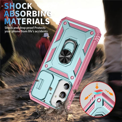 For Samsung Galaxy A55 5G Kickstand Case TPU+PC Camshield Hybrid Phone Cover