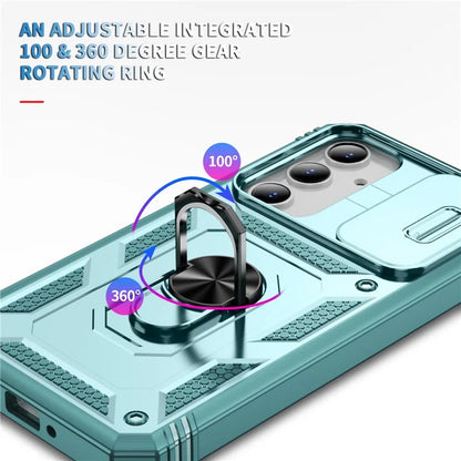 For Samsung Galaxy A55 5G Kickstand Case TPU+PC Camshield Hybrid Phone Cover