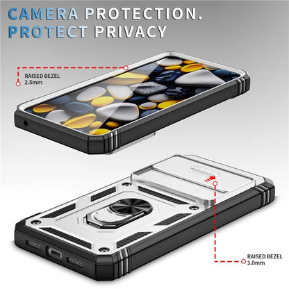 For Google Pixel 8 Pro Case Camshield Ring Holder Kickstand TPU+PC Phone Cover