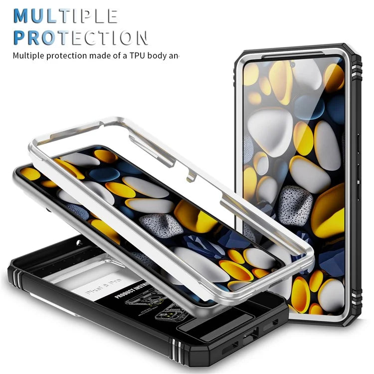 For Google Pixel 8 Pro Case Camshield Ring Holder Kickstand TPU+PC Phone Cover