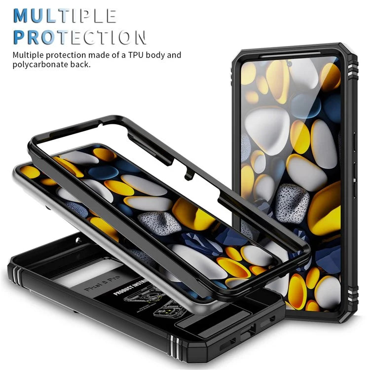 For Google Pixel 8 Pro Case Camshield Ring Holder Kickstand TPU+PC Phone Cover