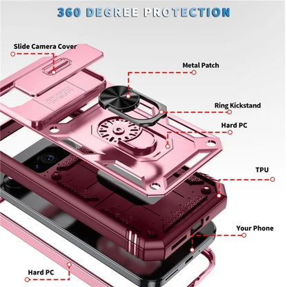 For Google Pixel 9 / Pixel 9 Pro Case Camshield Rotary Kickstand TPU+PC Phone Cover