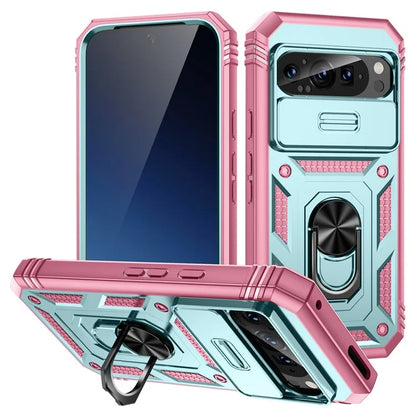 For Google Pixel 9 / Pixel 9 Pro Case Camshield Rotary Kickstand TPU+PC Phone Cover