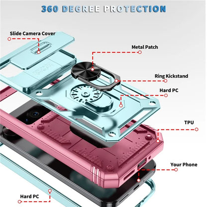 For Google Pixel 9 / Pixel 9 Pro Case Camshield Rotary Kickstand TPU+PC Phone Cover