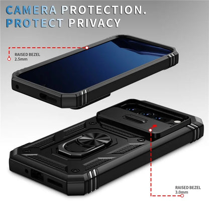 For Google Pixel 9 / Pixel 9 Pro Case Camshield Rotary Kickstand TPU+PC Phone Cover