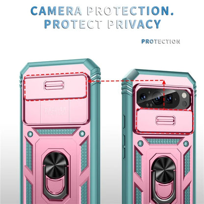 For Google Pixel 9 / Pixel 9 Pro Case Camshield Rotary Kickstand TPU+PC Phone Cover