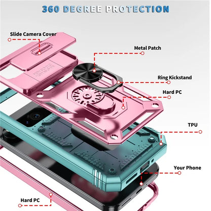 For Google Pixel 9 / Pixel 9 Pro Case Camshield Rotary Kickstand TPU+PC Phone Cover