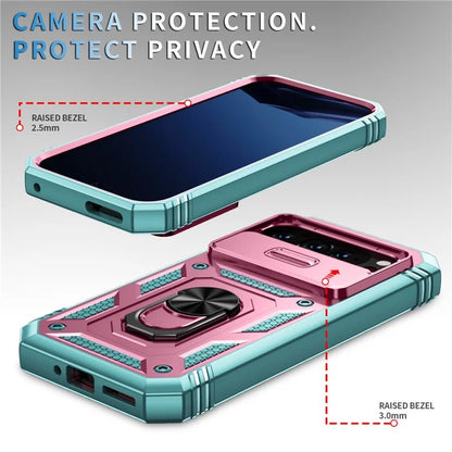 For Google Pixel 9 / Pixel 9 Pro Case Camshield Rotary Kickstand TPU+PC Phone Cover