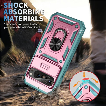 For Google Pixel 9 / Pixel 9 Pro Case Camshield Rotary Kickstand TPU+PC Phone Cover