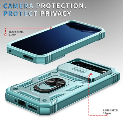 For Google Pixel 9 / Pixel 9 Pro Case Camshield Rotary Kickstand TPU+PC Phone Cover