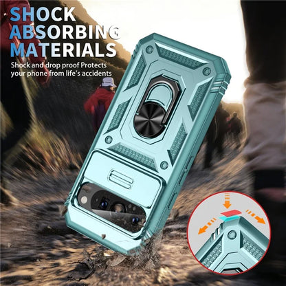 For Google Pixel 9 / Pixel 9 Pro Case Camshield Rotary Kickstand TPU+PC Phone Cover